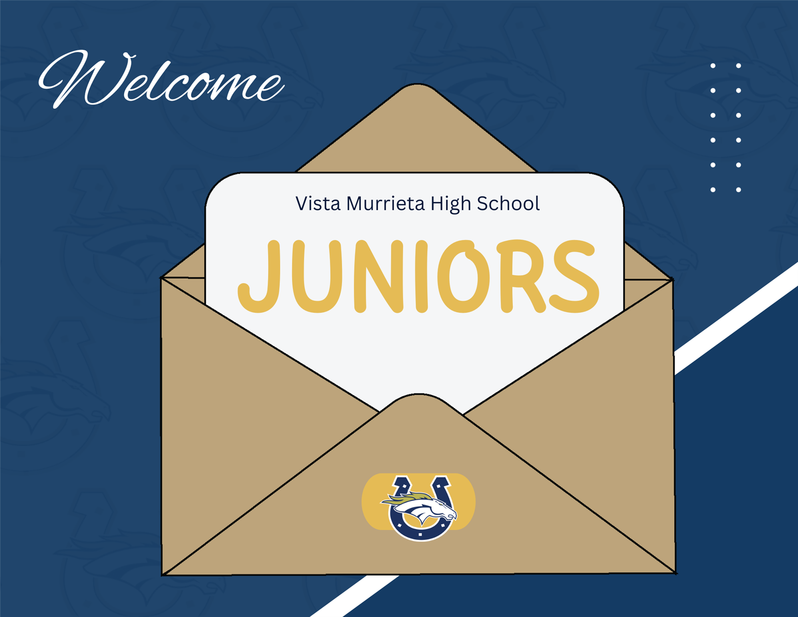 Juniors Welcome Letter Juniors Welcome Letter